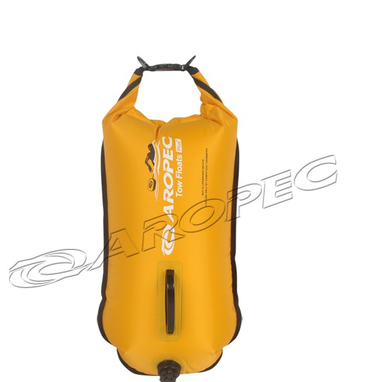 多功能雙氣囊游泳浮球/浮標+防水背包兩用2合一/魚雷浮標/