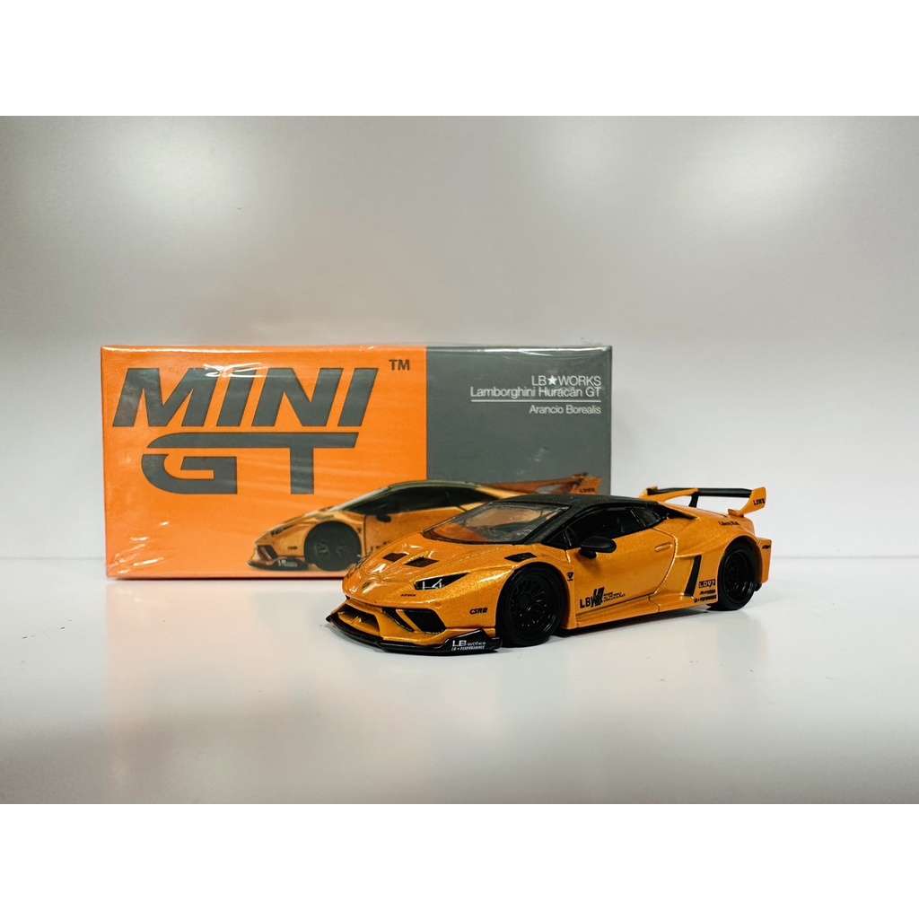 {TZ玩車庫}MINI GT #355 藍寶堅尼 Lamborghini Huracan GT LBWK 橘(最後一台)