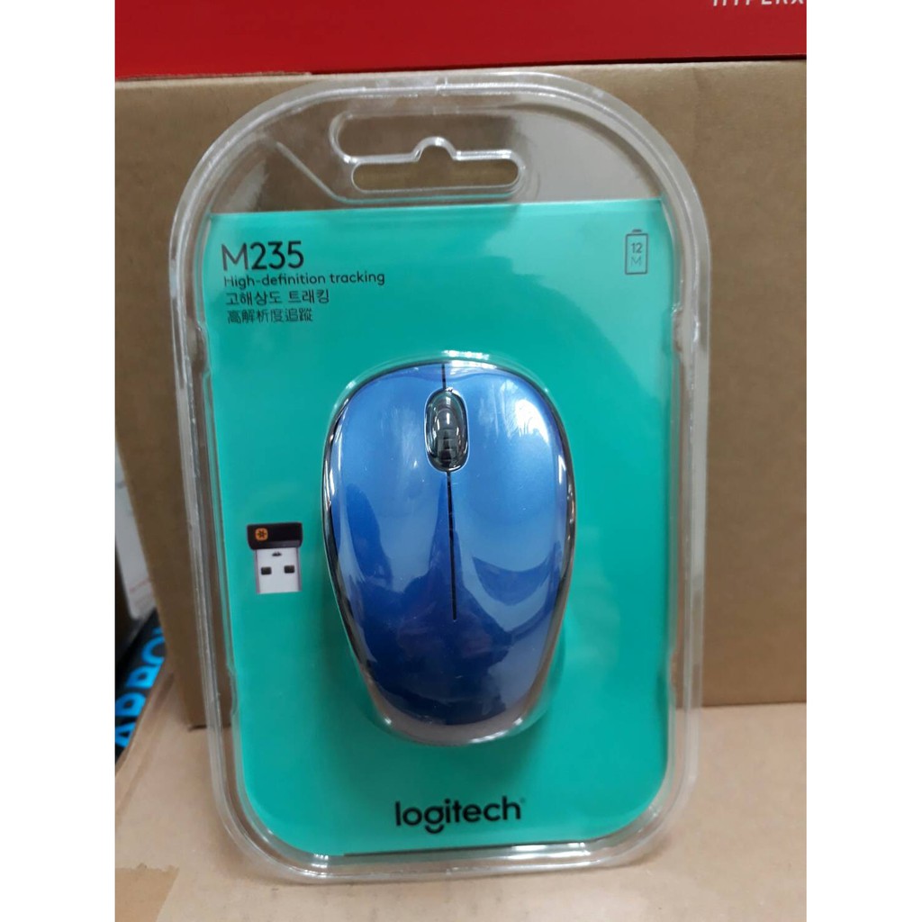 羅技 Logitech M235 無線光學滑鼠 精巧 時尚 多機 1對6 Unifying 服貼 藍色 3年保固