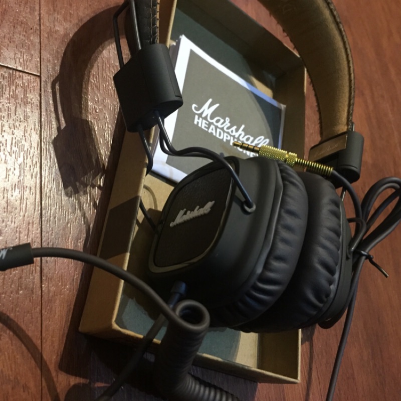馬歇爾 Marshall Major 馬歇爾 一代耳機雙耳重低音HIFI級線控頭戴式耳麥二手現貨只有一台