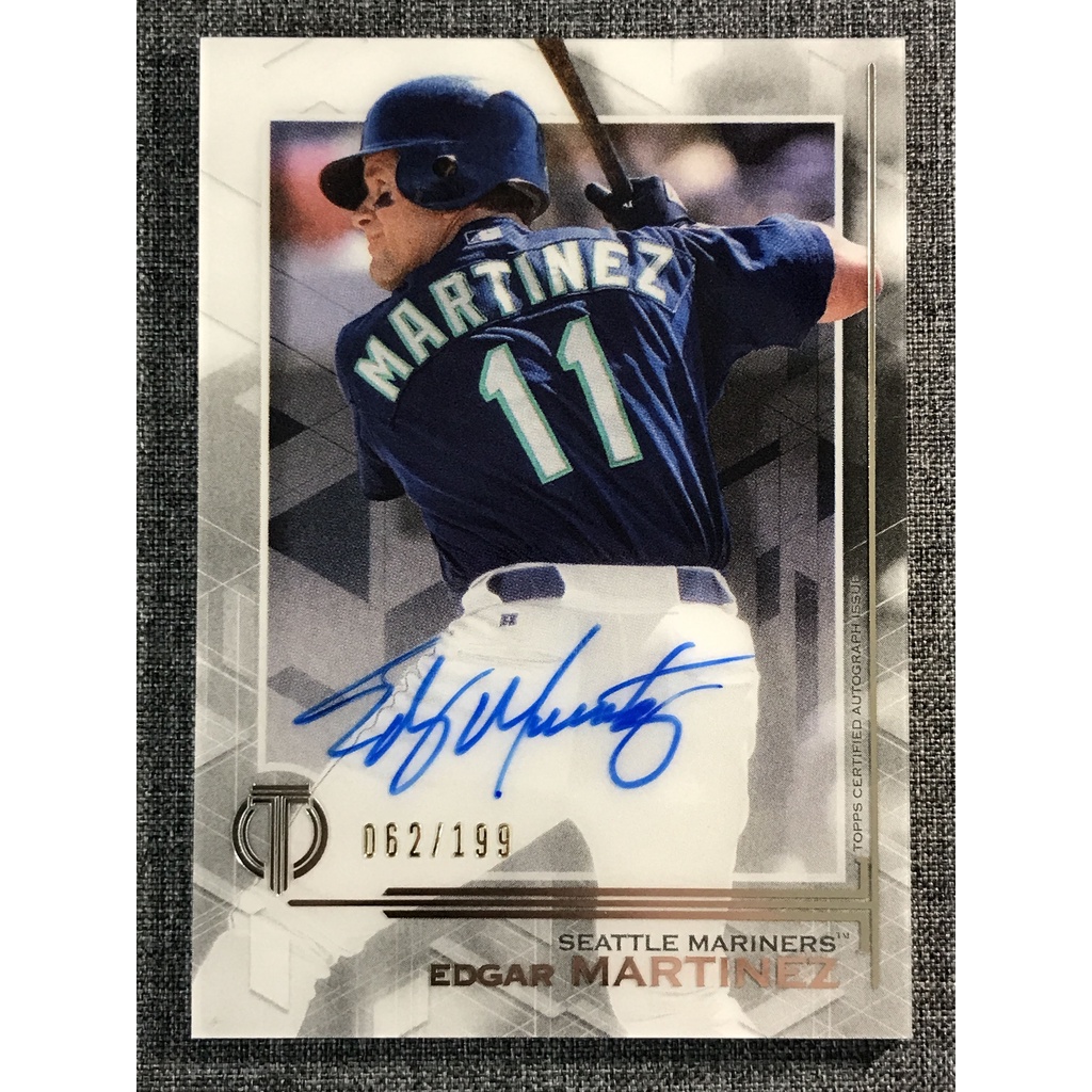 Edgar Martinez 限量簽名卡 水手隊 名人堂 2019 Topps Tribute Auto #TAEM