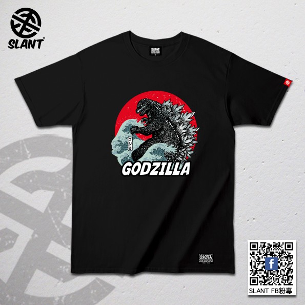 SLANT 哥吉拉 Godzllia ゴジラ 日本怪獸電影 酷斯拉 巨型蜥蜴 短袖T恤 純棉T恤 多色可選