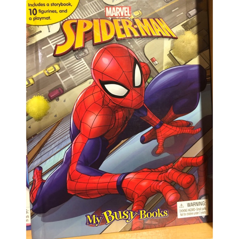 全新預購 My Busy Books 蜘蛛人 Spider-Man 漫威Marvel 互動公仔玩偶童書