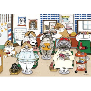 臺灣拼圖（拼圖總動員）/300片/KORIRI 不可思議的貓世界 家庭理髮