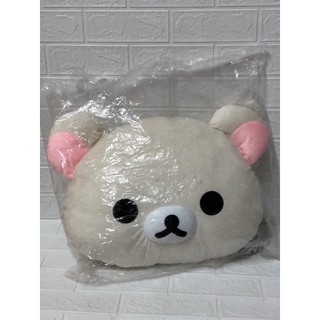 拉拉熊抱枕 正版授權 拉拉熊玩偶 2D拉拉熊頭枕 Rilakkuma 拉拉熊靠枕 懶懶熊靠枕/牛奶妹抱枕 拉拉熊頭型抱枕