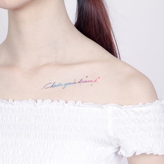 Surprise Tattoos 刺青紋身貼紙 / 追逐你的夢想 文字