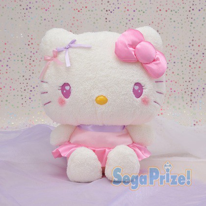 [現貨] 日本景品 Sega 凱蒂貓 Hello Kitty 臉紅 愛心眼 粉紅 絨毛娃娃 布偶 娃娃