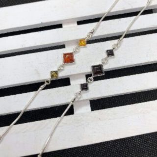 925純銀 琥珀 血珀 綠珀 金珀 手鍊 手鏈 手環 血琥珀 金琥珀 綠琥珀 三色琥珀 幾何 典雅 波希米亞 氣質