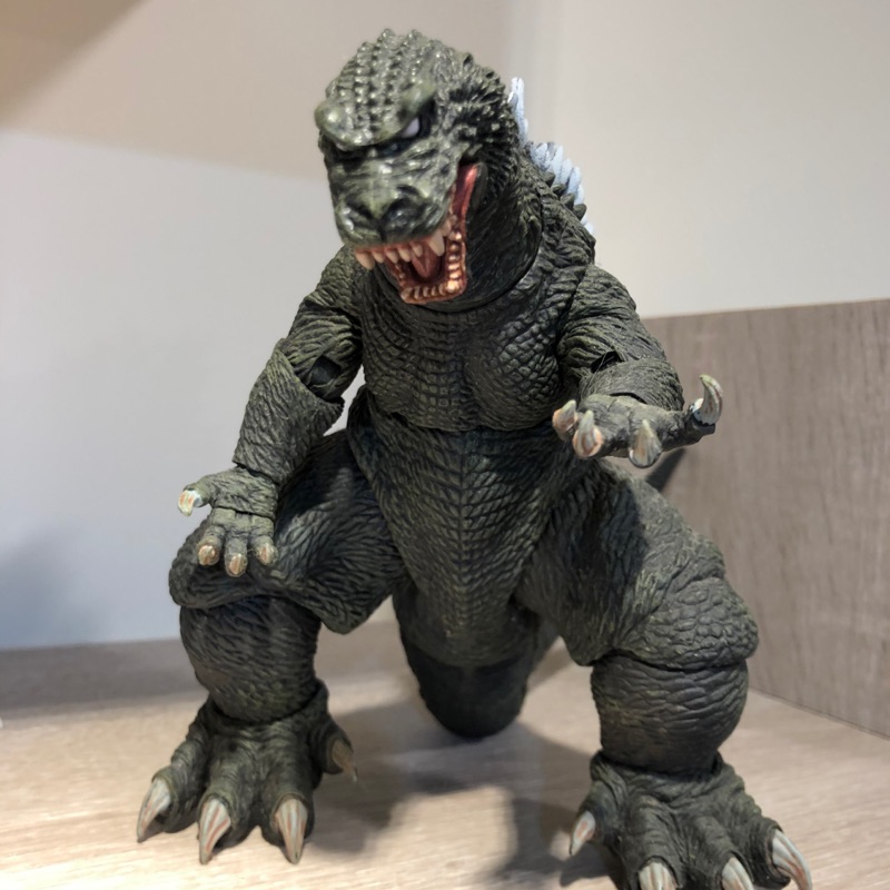 NECA 2001版 經典造型 白眼 7吋 Godzilla 可動 哥吉拉