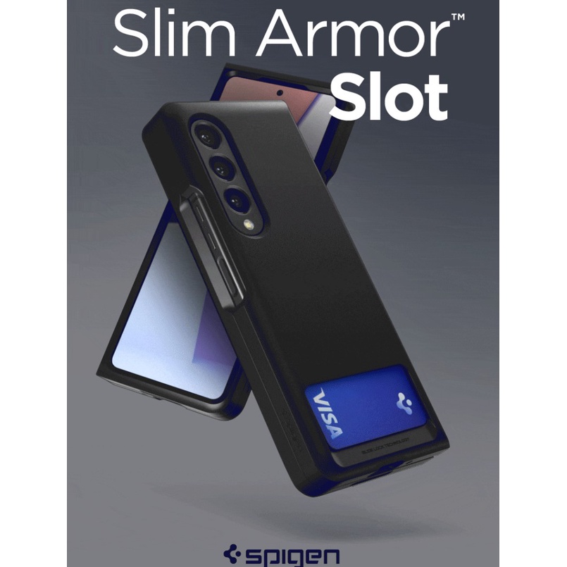 Image of [SPIGEN] 三星 Galaxy Z Fold 4 手機殼 Slim Armor Slot , 超薄防彈卡插槽外殼 #1