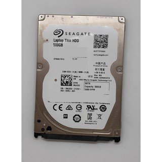 Seagate 西捷 希捷 2.5吋 7mm 500GB 5400RPM ST500LT012 硬碟 (二手良品)