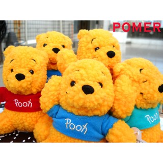 ☆POMER☆日本專用景品SEGA絕版正品 迪士尼 Winnie The Pooh 小熊維尼 維尼 捲捲毛彩色衣娃娃玩偶
