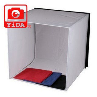 YiDA®40x40x40cm方形攝影棚-四色背景布 小型商品拍攝用 直播柔化光源 迷你攝影相 摺疊好攜帶