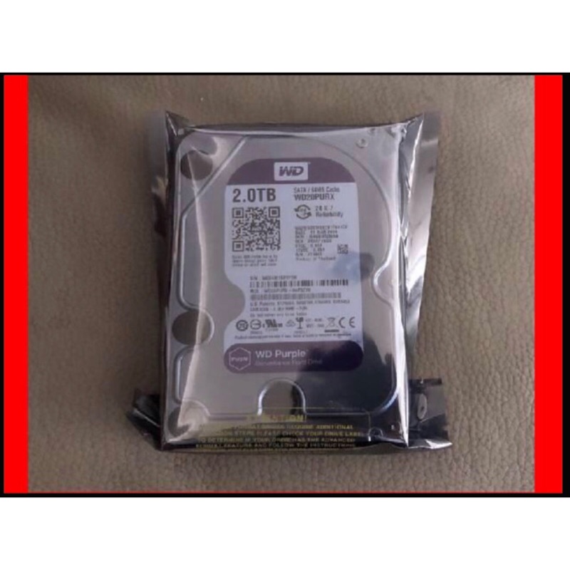 靜電袋未拆 2t 2tb紫標 Wd20purx wd20purz監控碟 監視器 硬碟 三重自取1200元桌機可用 非4t