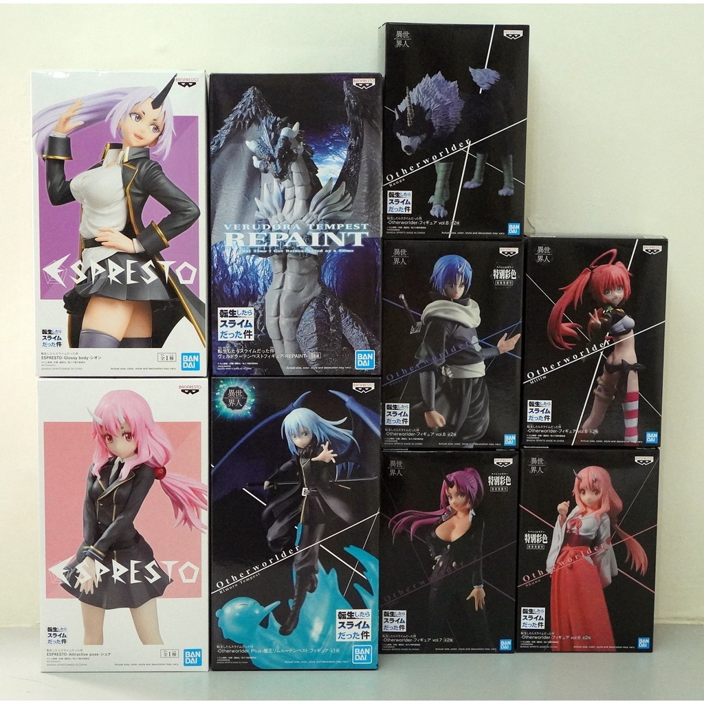 【全新】代理版 關於我轉生變成史萊姆這檔事 蒼影 紫苑 朱菜 蜜莉姆 蘭加 維爾德拉 利姆路 動漫 公仔 模型【雨林】