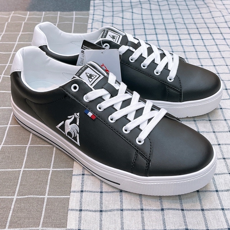 🔥新款🔥現貨 Ie coq sportif  公雞鞋  黑白 皮革 休閒鞋