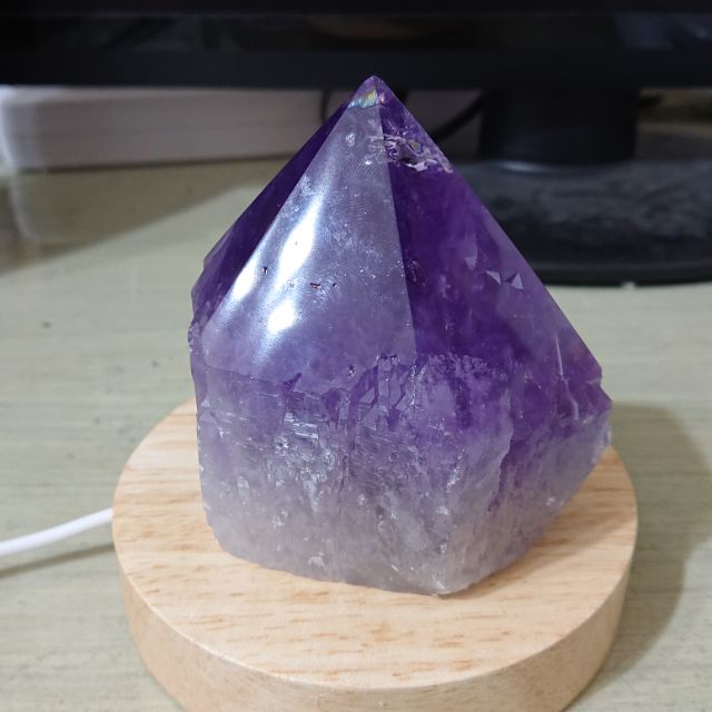 玻利維亞 天然 紫水晶 399g 晶柱 骨幹 擺件 擺飾  禮物 #80