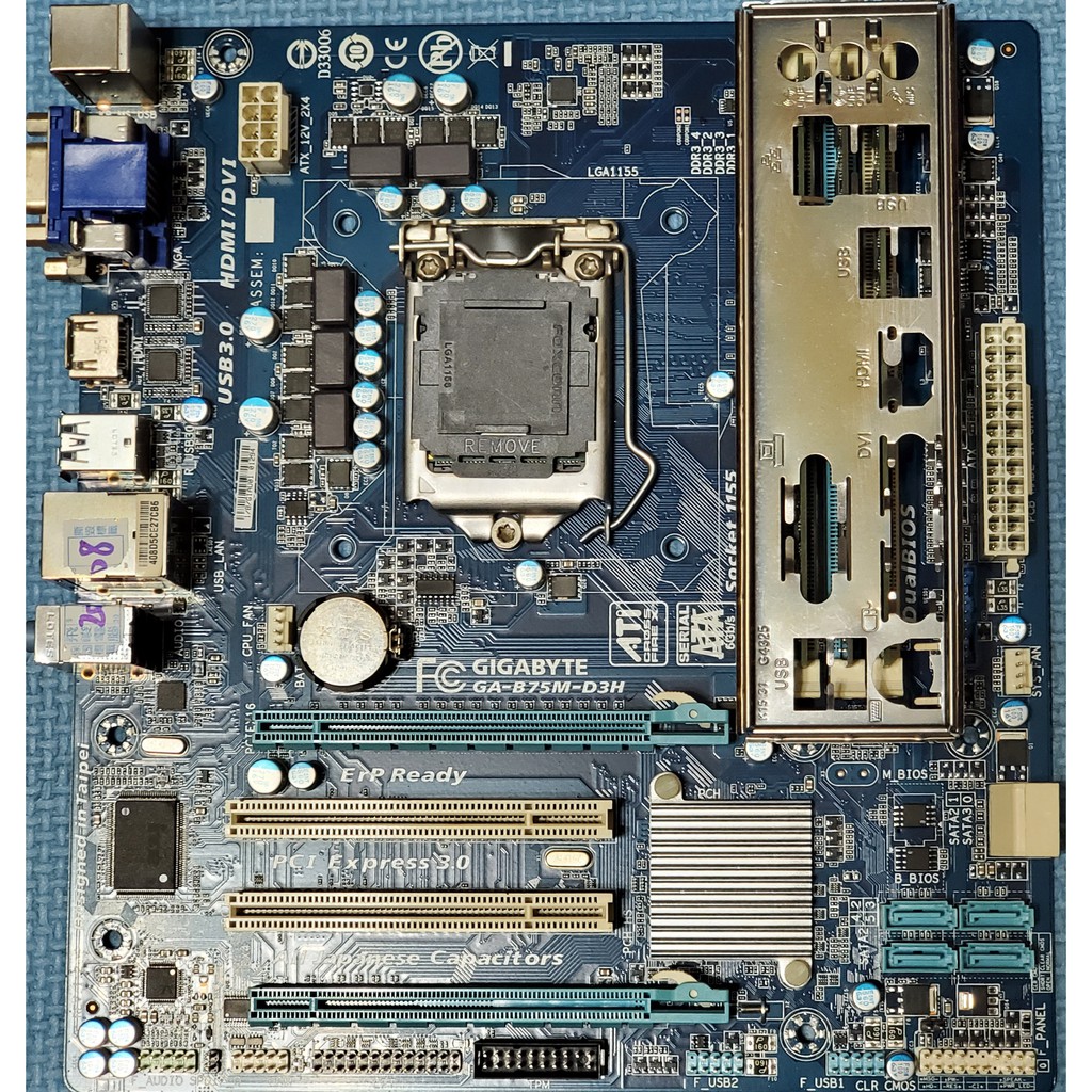 技嘉 Intel 1155 主機板 GA-B75M-D3H