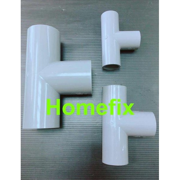 南亞 管料 灰色水管零件 塑膠管料 PVC 水管材料 三通 OT 1/2" 3/4" 1" 1-1/4" 1-1/2"