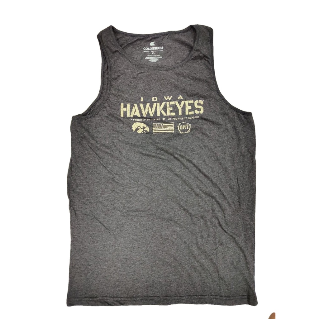 [現貨]大學球隊背心 Hawkeyes愛荷華鷹眼NCAA x OHT美軍聯名無袖運動休閒健身穿搭生日交換禮物
