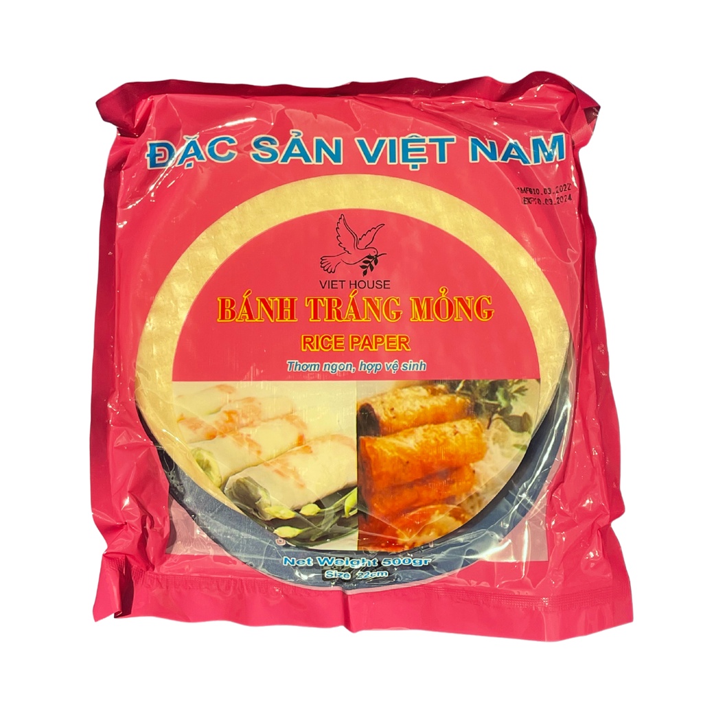 饗食在 越南春捲皮 春捲 春捲皮 炸春捲皮 越南春捲 米紙 薄米紙 薄澱粉紙 米片 白鴿牌