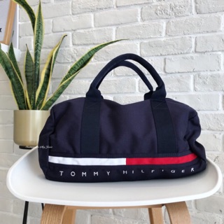 【預購】美國代購 Tommy Hilfiger 大Logo系列 帆布 旅行袋 運動袋