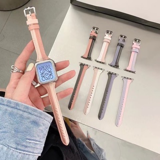 Apple Watch 錶帶 40mm 44mm 38mm 45mm 系列 7 SE 智能手錶錶帶 654321 彩色對