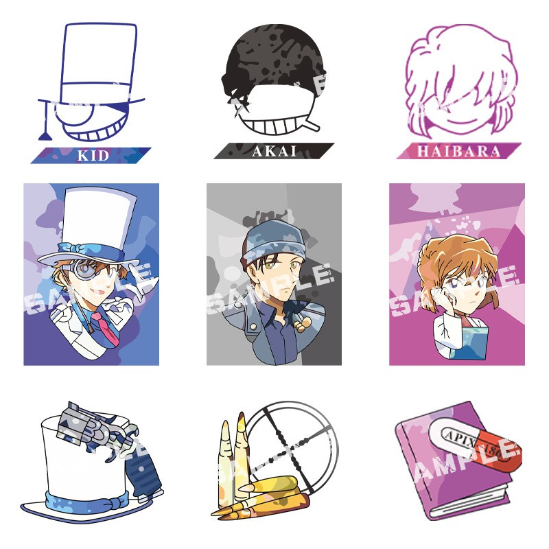 Oo吉兒oo台灣現貨名偵探柯南q版人物壓克力吊飾掛飾鑰匙圈柯南小蘭灰原赤井秀一怪盜基德 J3f 蝦皮購物