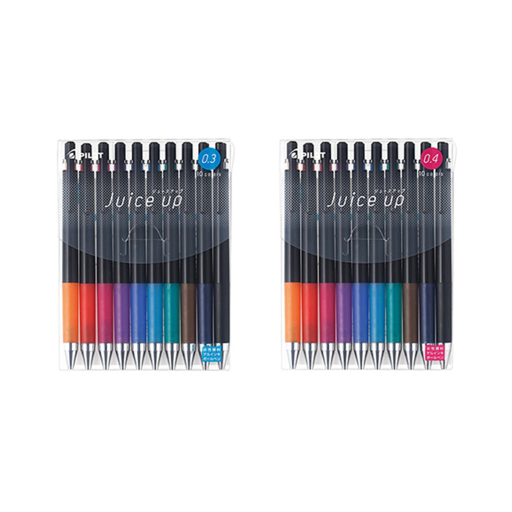 【CHL】PILOT Juice up 超級果汁筆 黑桿 0.3mm 0.4mm 十色組 套組