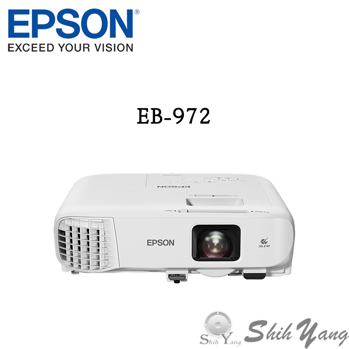 EPSON 愛普森 EB-972 商務投影機 4100高流明 公司貨 保固三年