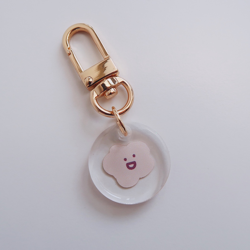 【方坊】壓克力金屬掛飾 樂樂 直徑 25mm AirPods 耳機套配件 鑰匙扣 療癒 鑰匙圈