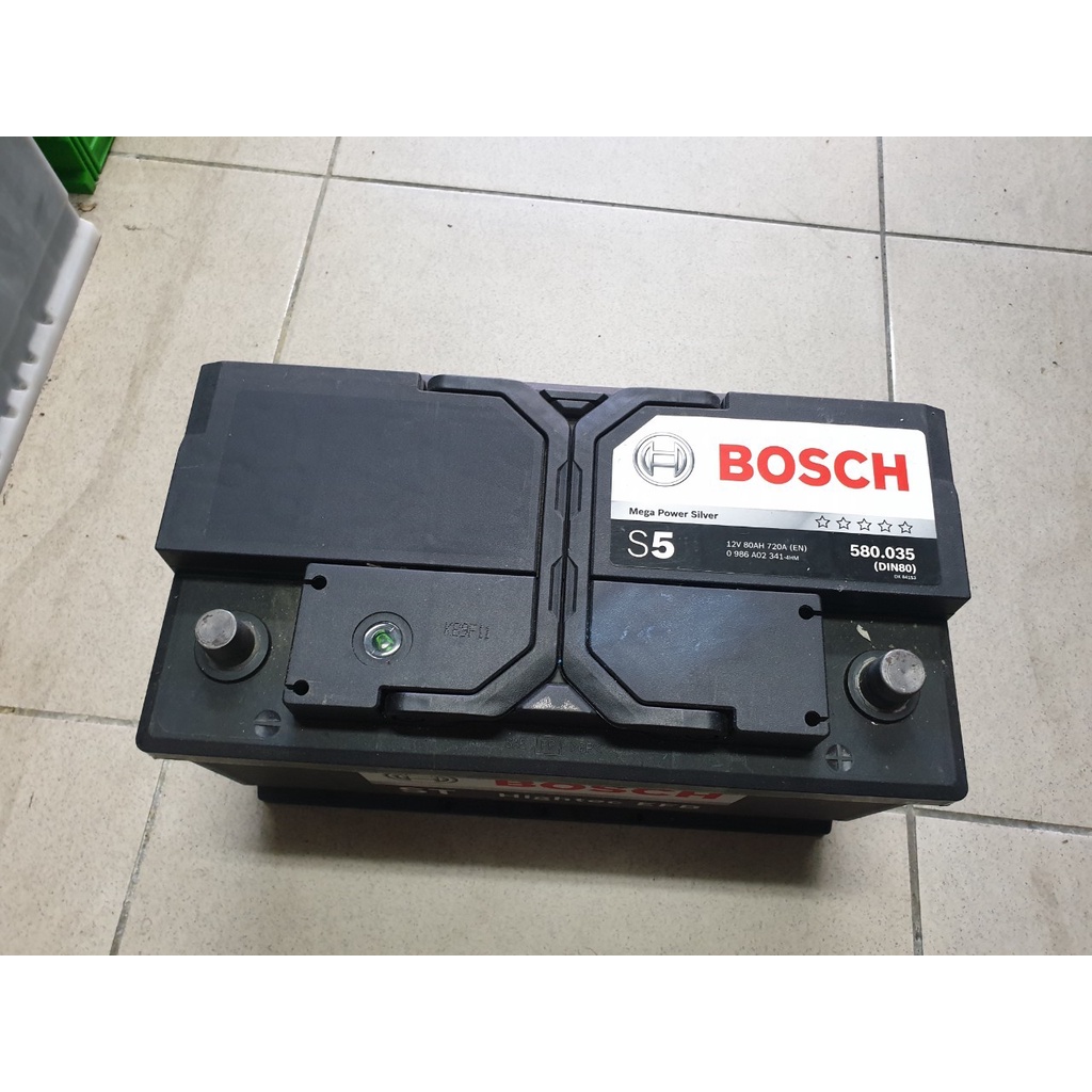 (二手中古電池) BOSCH 58035 (同58014) 歐系車免保養汽車電池 數值漂亮，品項優