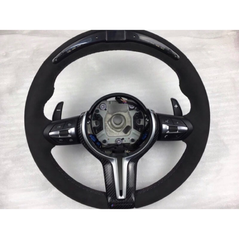原廠bmw M Performance Led 賽道競速版麂皮方向盤超轉燈 蝦皮購物