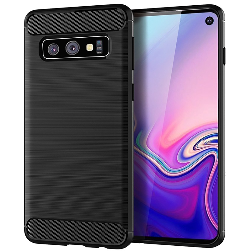 SAMSUNG 適用於三星 Galaxy S10 / S10e / S10 Plus / S10 5G 超薄拉絲紋理防震