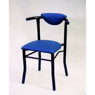 【名佳利家具生活館】藍色奇士椅 餐椅 洽談椅 鐵管椅 PVC皮+黑色烤漆鐵腳 另有黑紅色 開店好用 滿10張桃園區免運費