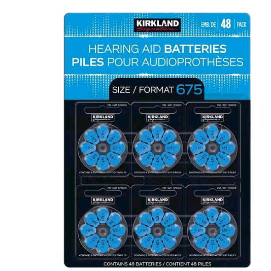 Kirkland Signature 科克蘭助聽器電池 Size 675 2入 W1296039