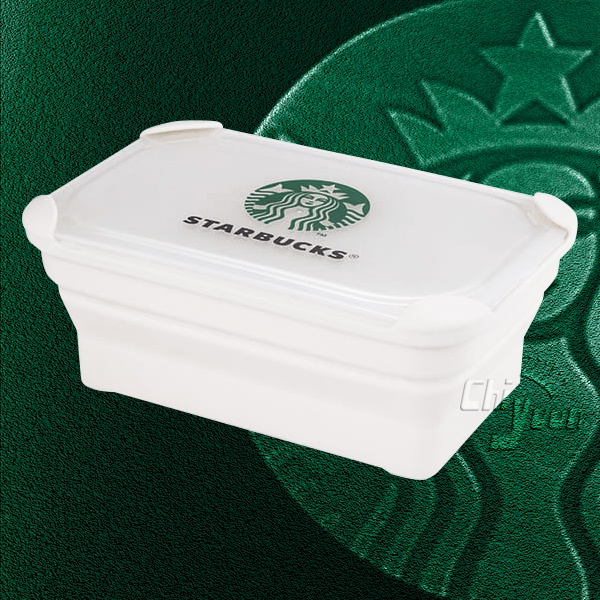 Starbucks 台灣星巴克 2020 星巴克折疊餐盒 1200ml 餐食盒 便當盒 野餐盒 保鮮盒 白女神經典品牌