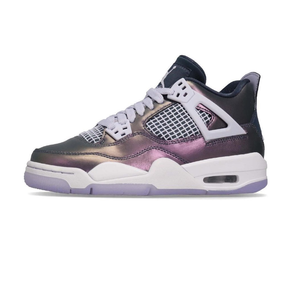 Nike Air Jordan 4 Retro Se Gs 紫雷射虹彩bq9043 400 籃球女鞋 蝦皮mall Line購物
