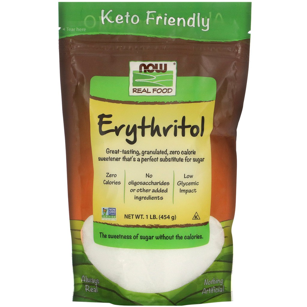 【現貨】Now Foods, Real Food赤藻醣醇 甜味劑 代糖 Erythritol