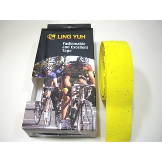 LING YUH跑車車手把帶 台灣製造 EVA輕量化材質 全黃色 精美盒裝《意生自行車》