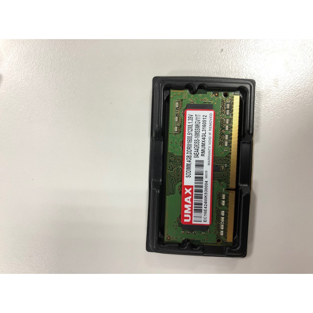 Umax DDR3 1600 4GB sodimm 筆電專用