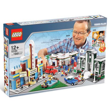 [玩樂高手附發票]公司貨 樂高 LEGO 10184 50週年紀念款 Town Plan