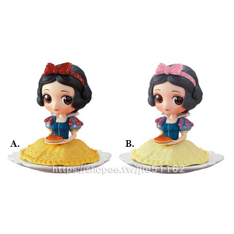 景品 SUGIRLY Q-POSKET 迪士尼 公主 白雪公主 坐姿白雪 下午茶系列 Snow White