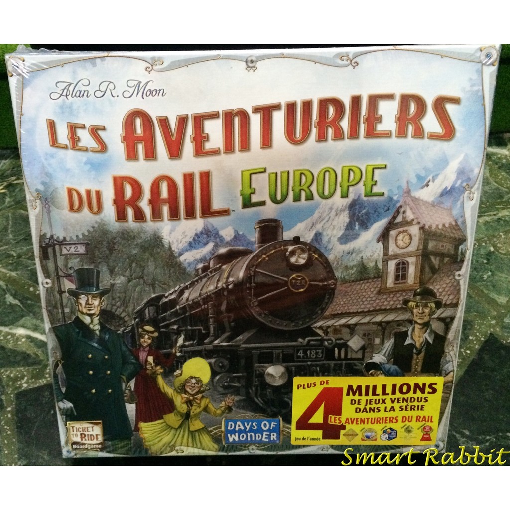 【點子兔】桌遊 鐵道任務-歐洲 Ticket to Ride: Europe 法文版（附英文規則）