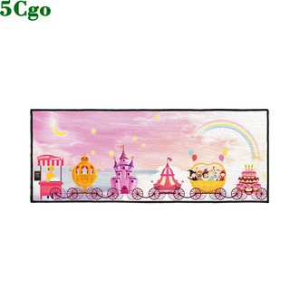 5Cgo【鴿樓】含稅可定製可愛粉色公主床邊地毯多尼爾吸水長條地墊女孩臥室房間床尾腳墊 t609465200445