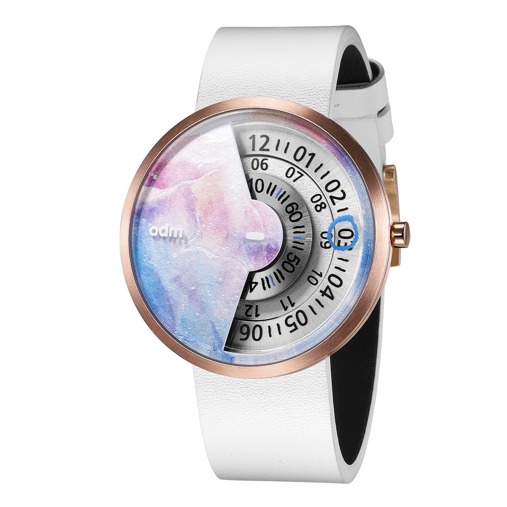 【odm】Palette調色盤設計腕錶-漸層白/DD171-07/台灣總代理公司貨享兩年保固