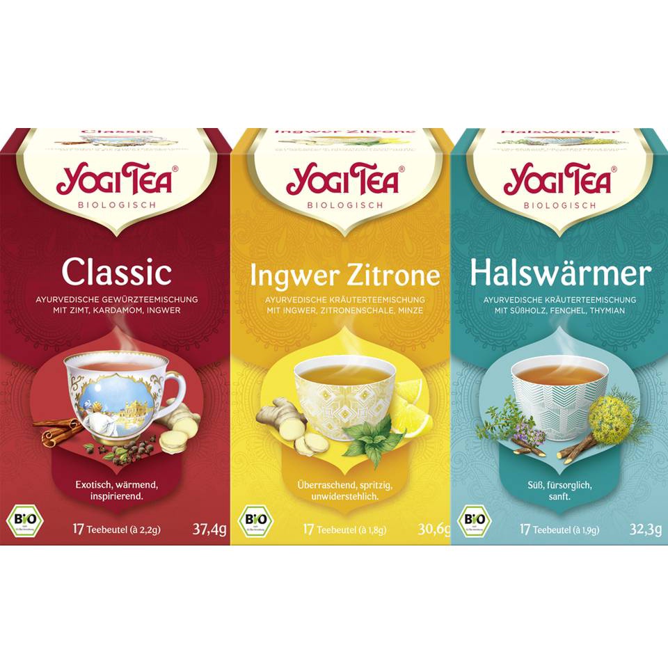 德國 Yogi Tea 瑜珈茶 冥想茶 全天然花草茶系列 共14款任選四盒(一盒共17個茶包)