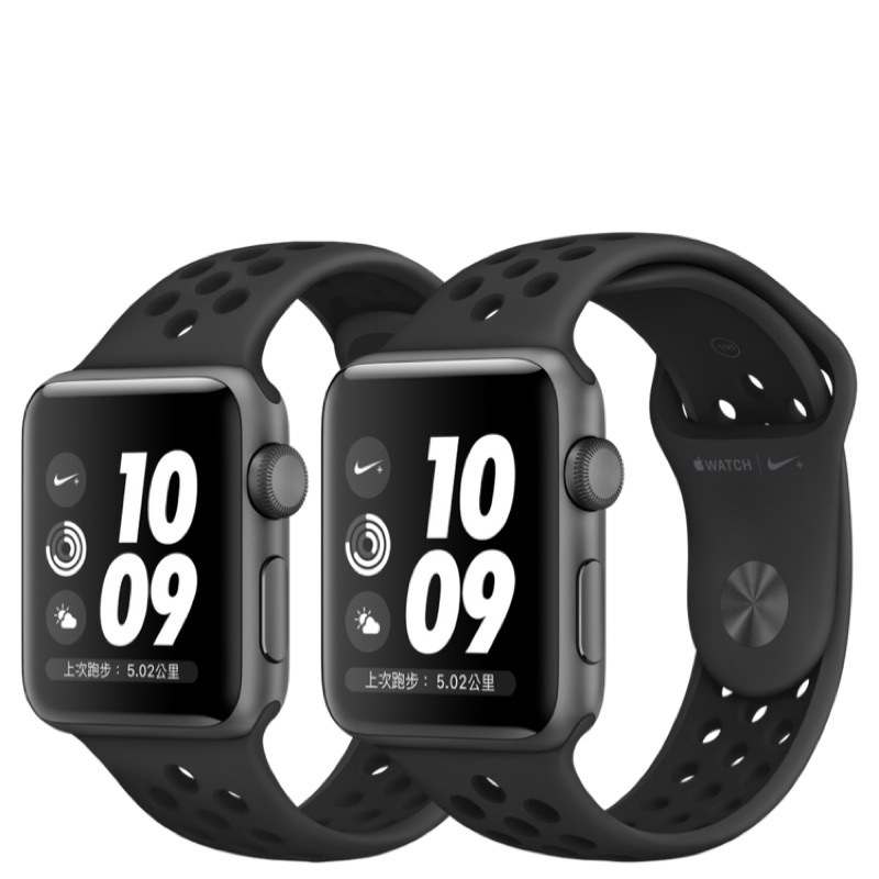 apple watch 3 42mm GPS NIKE 9.9成新 保固到2019.4.21