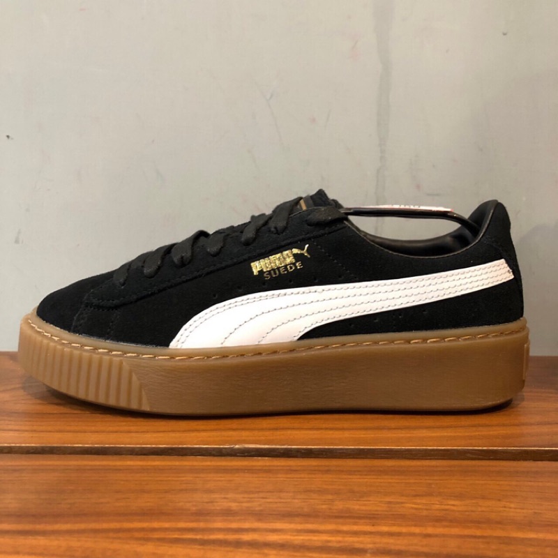 路人先生puma Suede Platform Core 焦糖底厚底鞋puma厚底鞋363559 02