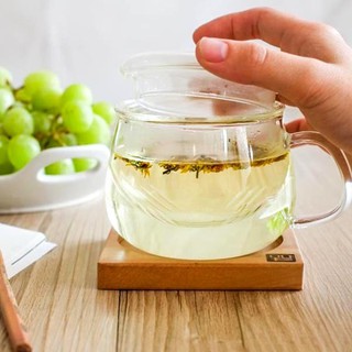 RELEA 加厚款耐熱玻璃茶杯（含杯蓋/內膽）